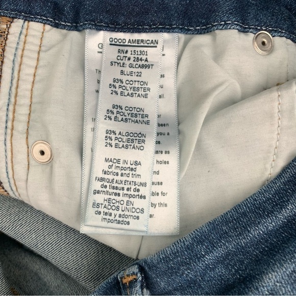 Good American Good Legs Straight Athletic Stripe size 6 / 28 - Picture 9 of 11